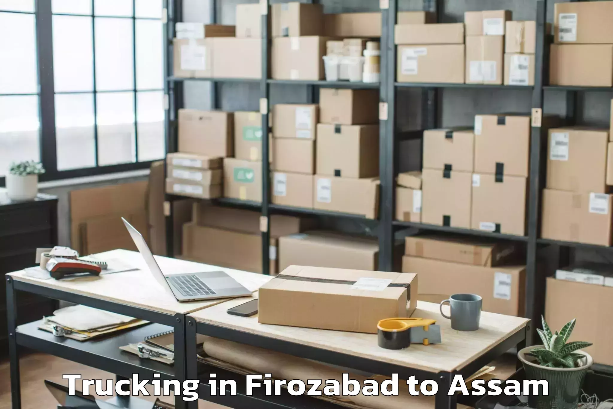 Hassle-Free Firozabad to Basugaon Trucking